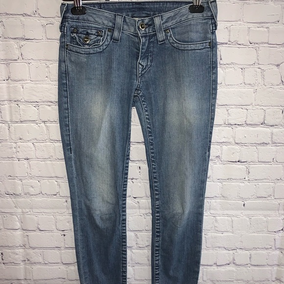 True Religion Women’s Skinny Jeans Flap Pockets - Picture 1 of 10